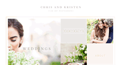 Desktop Screenshot of chrisandkristenphotography.com